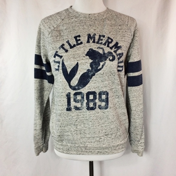 Disney Tops - Disney Little Mermaid 1989 Varsity Sweatshirt